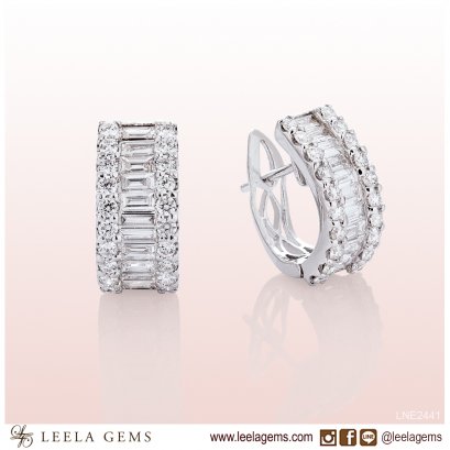 Emerald Diamond Earrings