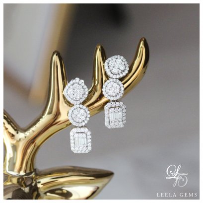 ต่างหูเพชรประกอบ