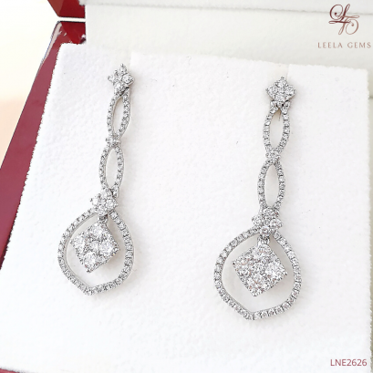 Drop Diamond Earrings