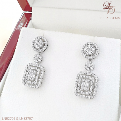 Drop Diamond Earrings