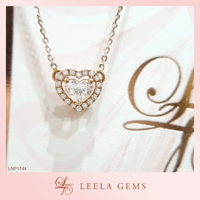Heart-shaped Diamond Pendant