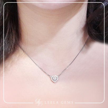 Heart-shaped Diamond Pendant