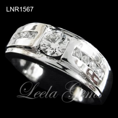 แหวนเพชรผู้ชาย น้ำ 99