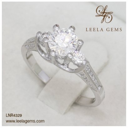 แหวนหมั้นเพชร แบบวินเทจ