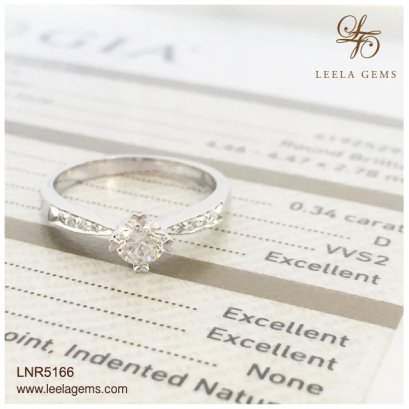 แหวนแต่งงานเพชรน้ำ 100