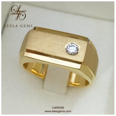 แหวนเพชรผู้ชาย ตัวเรือนทอง 18K