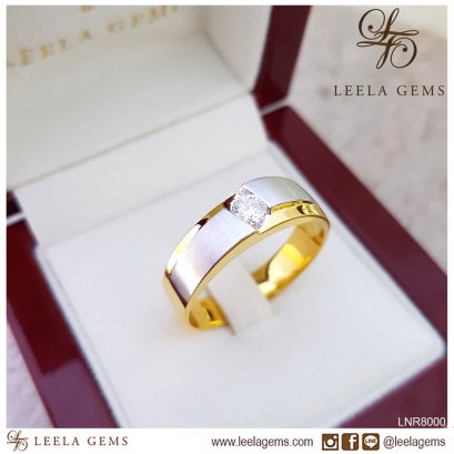 แหวนหมั้นเพชรชาย ทูโทน