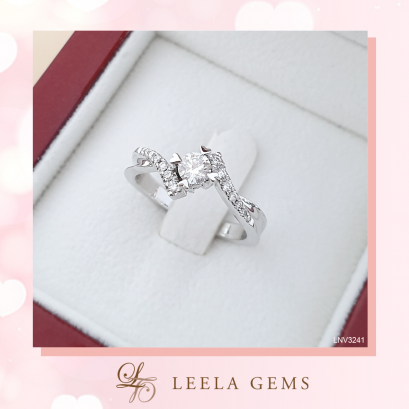 แหวนแต่งงานเพชรน้ำ 100