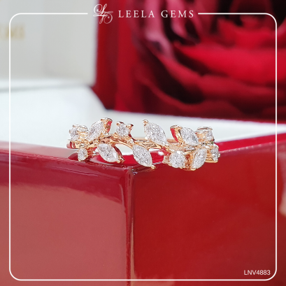 แหวนเพชรใบมะกอก