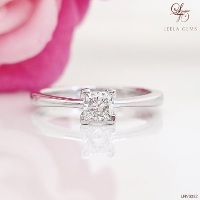 แหวนเพชรสี่เหลี่ยม Princess Cut