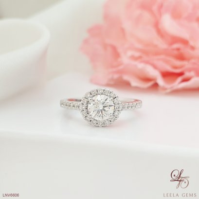 Halo Engagement Ring