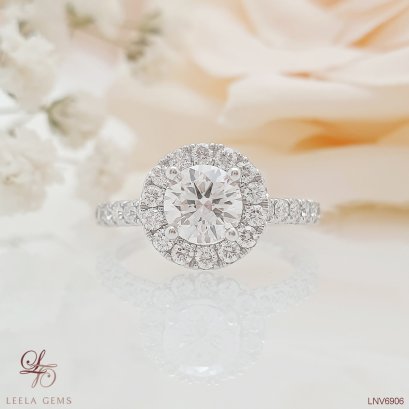 Halo Engagement Ring