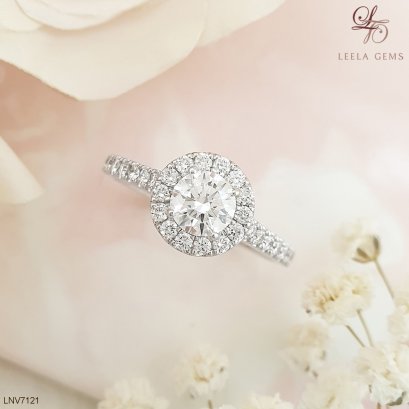 แหวนแต่งงานเพชรน้ำ 100