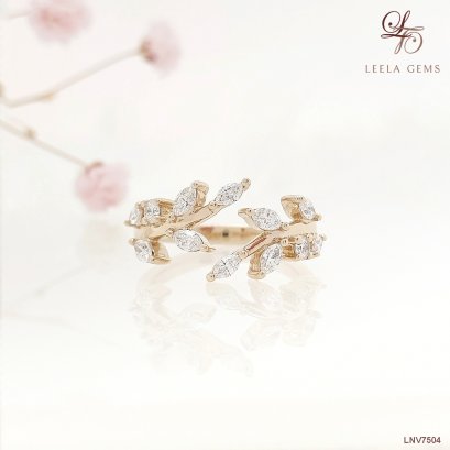 แหวนเพชรใบมะกอก