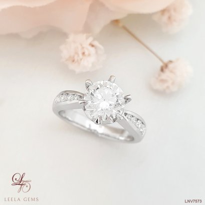 แหวนเพชรชูไซส์กะรัต