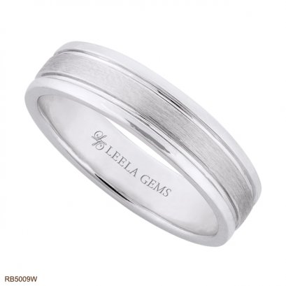 แหวนเกลี้ยงทองขาว 18K