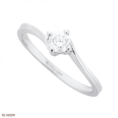 แหวนเพชรเม็ดเดียว น้ำ 100