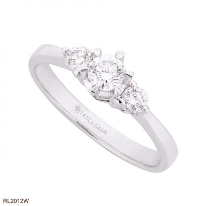 แหวนแต่งงานเพชรน้ำ 100