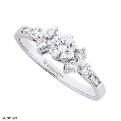 แหวนแต่งงานเพชรน้ำ 100