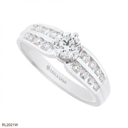 แหวนแต่งงานเพชรน้ำ 100