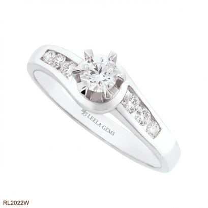 แหวนแต่งงานเพชรน้ำ 100