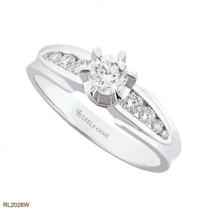 แหวนแต่งงานเพชรน้ำ 100