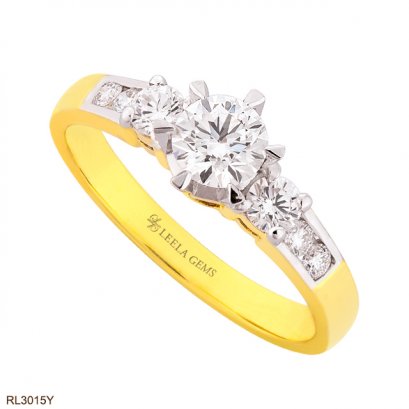 แหวนหมั้นเพชร น้ำ 99