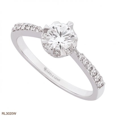 แหวนเพชรล้อม น้ำ 100