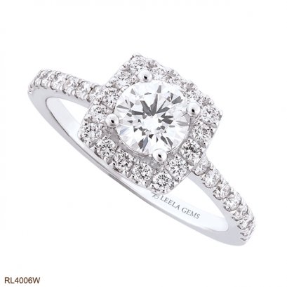 แหวนเพชรล้อม น้ำ 100