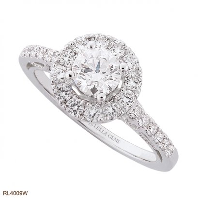 แหวนเพชรล้อม น้ำ 100