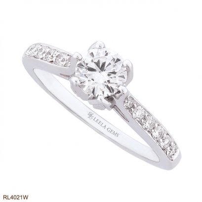 แหวนเพชรดอกทิวลิป