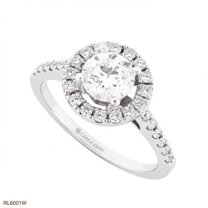 แหวนเพชรล้อม น้ำ 100