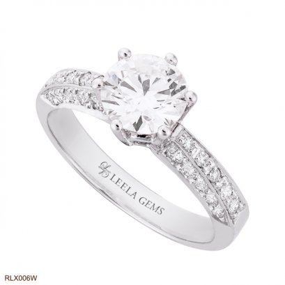 แหวนเพชรไซส์กะรัต ฝัง 3 มิติ