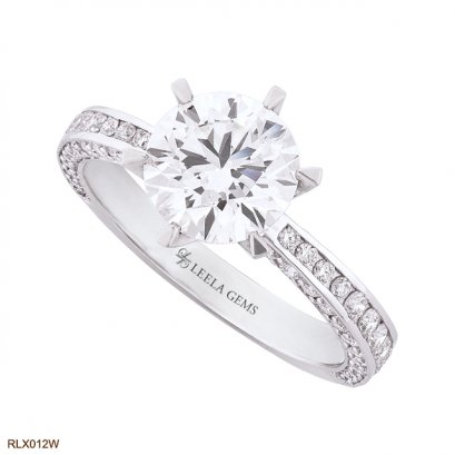 แหวนหมั้นเพชร 3 มิติ