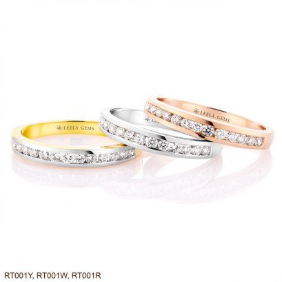 Trinity Gold Diamond Bands