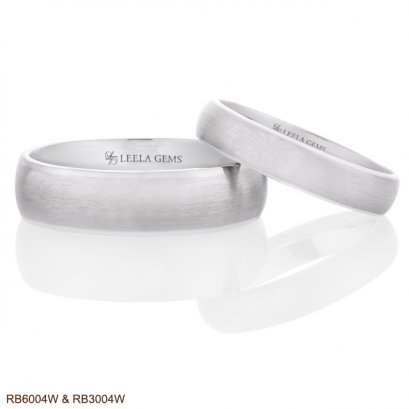 แหวนคู่ทองขาว 18K