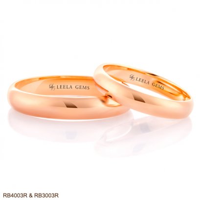 แหวนคู่โรสโกลด์ 18K