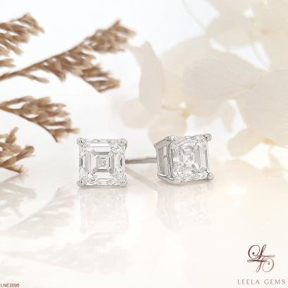 Asscher Diamond Earrings