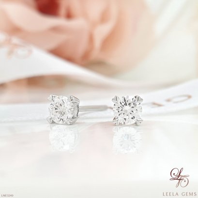 ต่างหูเพชรเม็ดเดียว 21 ตัง