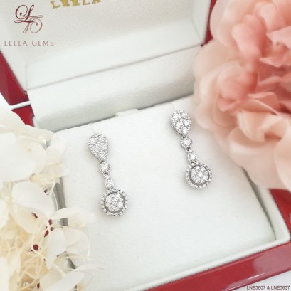 ต่างหูเพชร (ใส่ได้ 2 แบบ)