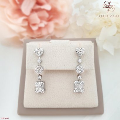 Drop Diamond Earrings