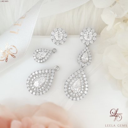 Drop Diamond Earrings