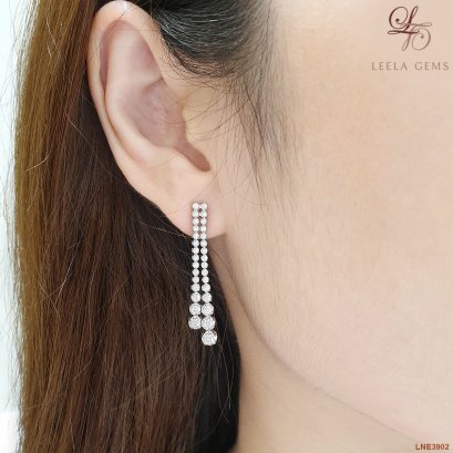 Drop Diamond Earrings