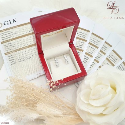 ต่างหูเพชรน้ำ 100