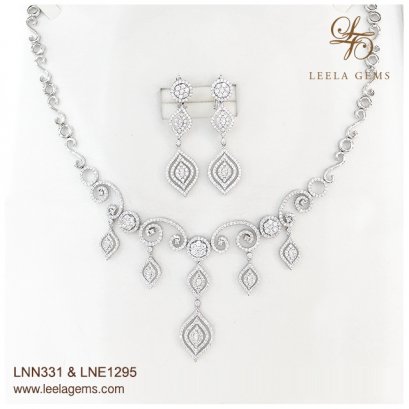  Diamond Necklace and Earrings