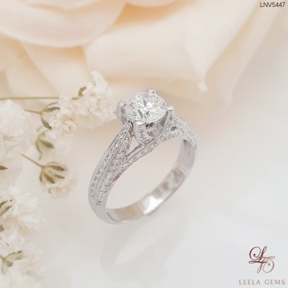 แหวนหมั้นเพชร 3 มิติ