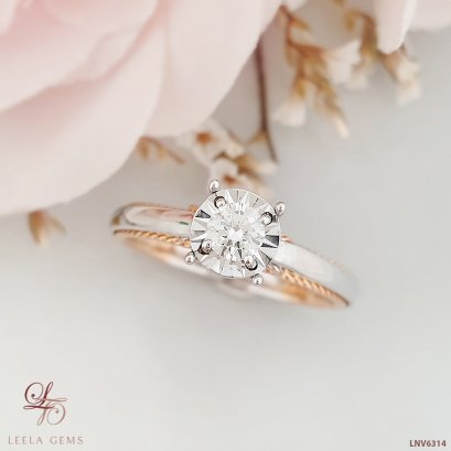 แหวนเพชรเม็ดเดี่ยว