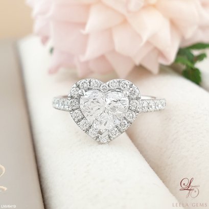 แหวนเพชรหัวใจน้ำ 100