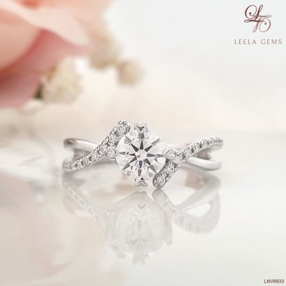 แหวนแต่งงานเพชรน้ำ 100