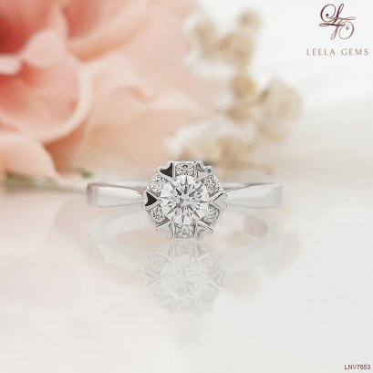 Halo Diamond Ring